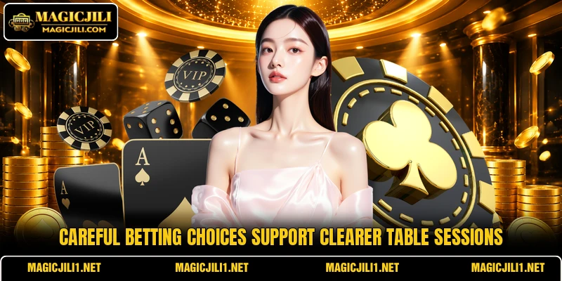 Careful betting choices support clearer table sessions Careful betting choices support clearer table sessions