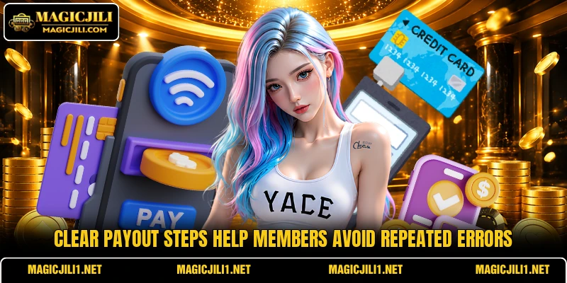 Clear payout steps help members avoid repeated errors