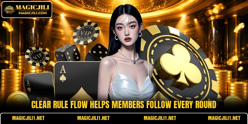 Clear rule flow helps members follow every round Clear rule flow helps members follow every round