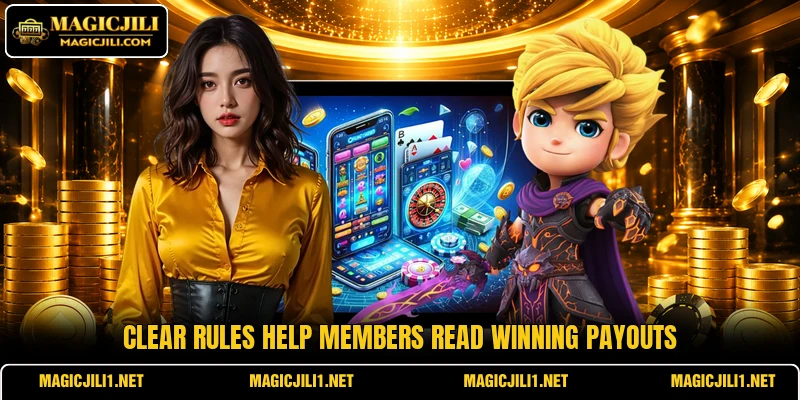 Clear rules help members read winning payouts Clear rules help members read winning payouts