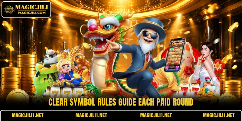 Clear symbol rules guide each paid round Clear symbol rules guide each paid round