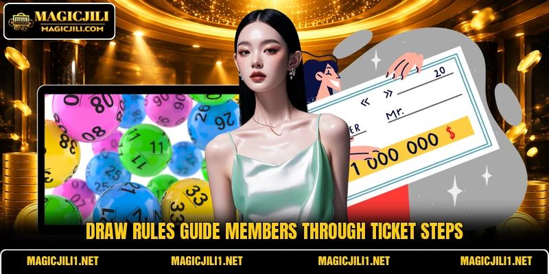 Draw rules guide members through ticket steps Draw rules guide members through ticket steps