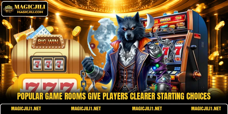 Popular game rooms give players clearer starting choices Popular game rooms give players clearer starting choices