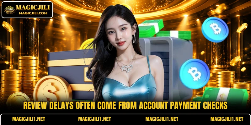 Review delays often come from account payment checks