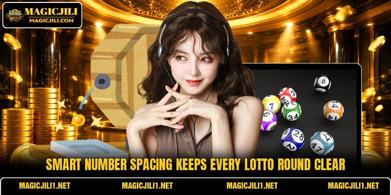 Smart number spacing keeps every lotto round clear Smart number spacing keeps every lotto round clear